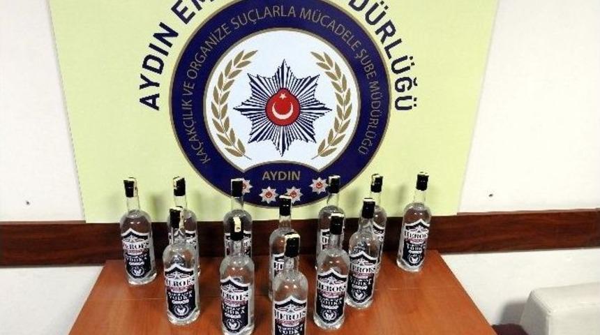 Aydın&rsquo;da 1.488 Şişe Ka&ccedil;ak İ&ccedil;ki Ele Ge&ccedil;irildi