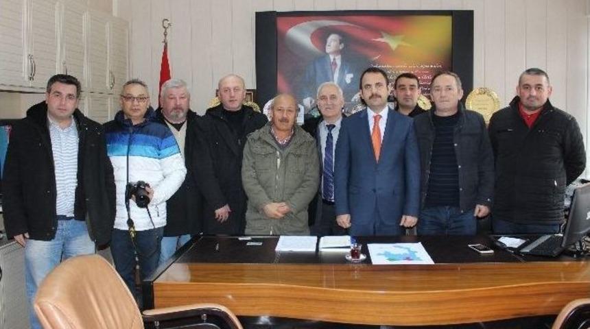 Gazetecilerden Yeni Kaymakama Ziyaret