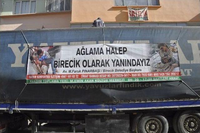 Birecik Halep İçin Seferber Oldu