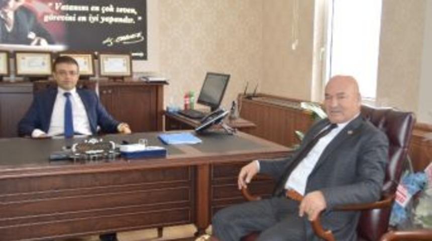 Başkan Seferoğlu&rsquo;ndan Kaymakam &Ouml;zt&uuml;rk&rsquo;e Ziyaret