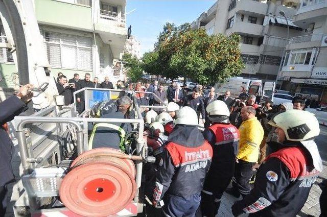 Büyükşehirde Yangın Tatbikatı