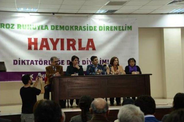 Hdp, Dbp, Hdk, Dtk Ve Tja'dan Referandumda 'hayır'