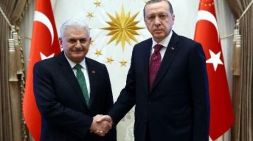 Cumhurbaşkanı Erdoğan, Mgk &Ouml;ncesi Başbakan Yıldırım&rsquo;ı Kabul Etti