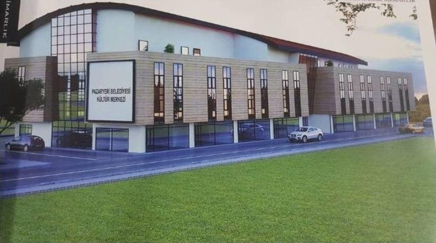 Pazaryeri İş Ticaret Ve K&uuml;lt&uuml;r Merkezi Projesi Hızla Devam Ediyor