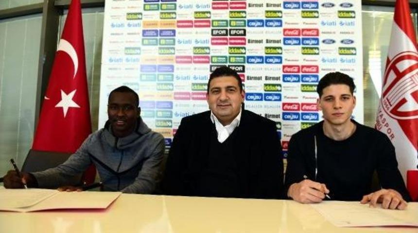 Antalyaspor'da Harun Alpsoy Ve Drole I&ccedil;in Imza T&ouml;reni