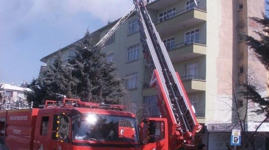 Aksaray&rsquo;da Baca Yangını