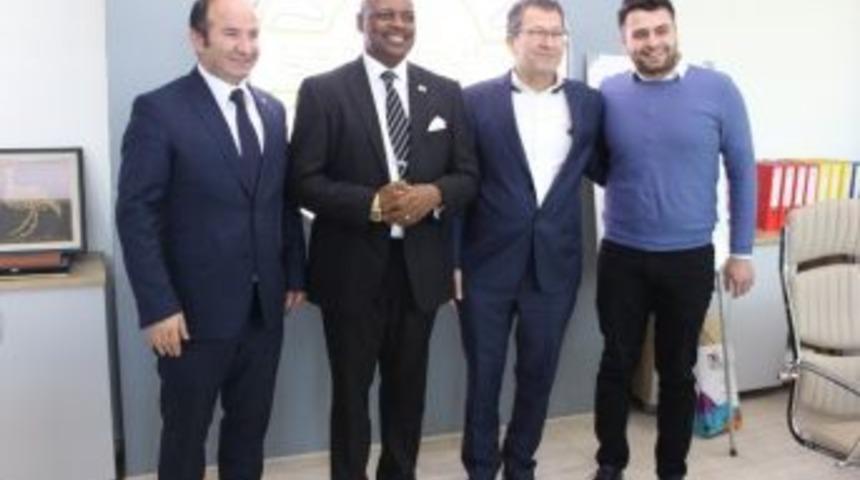 Ruanda B&uuml;y&uuml;kel&ccedil;isi Polatlı Ticaret Odasını Ziyaret Etti