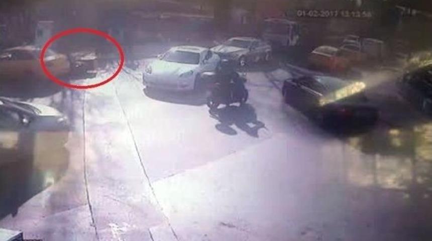 (&ouml;zel Haber) Motosiklet Kazası Kamerada