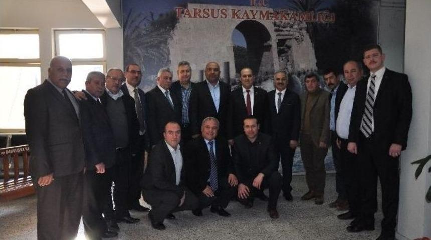 Başkan Din&ccedil;er&rsquo;den Tarsus Kaymakamı Y&uuml;ksel &Uuml;nal&rsquo;a Ziyaret