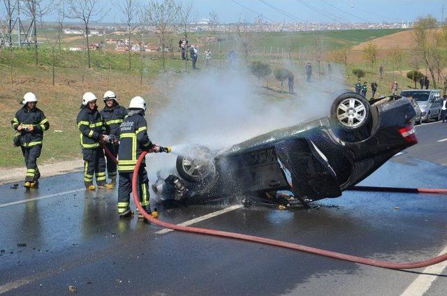 Tekirdağ’da Zincirleme Trafik Kazası: 3 Yaralı