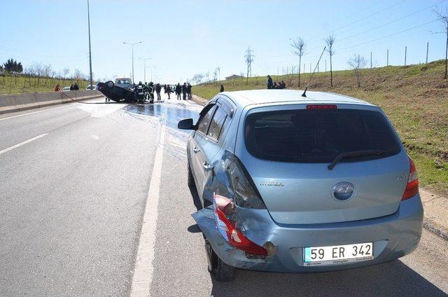 Tekirdağ’da Zincirleme Trafik Kazası: 3 Yaralı