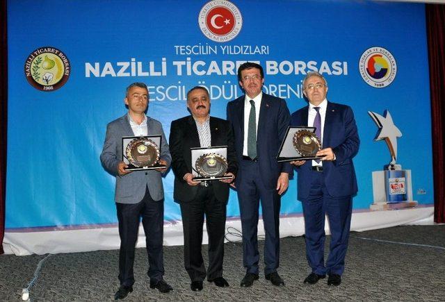 Tescil Ödüllerini Bakan Zeybekci Verdi