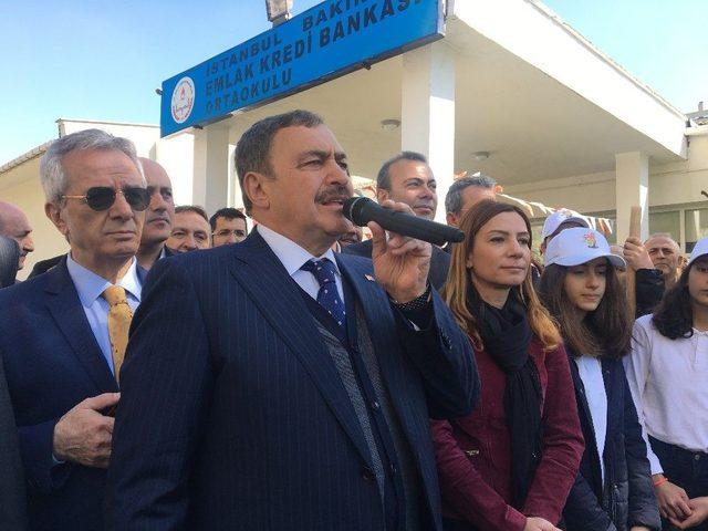 Bakan Eroğlu: Ataköy’de Fidan Dikim Törenine Katıldı