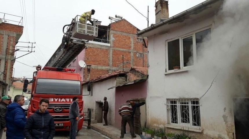 Dursunbey&rsquo;de Korkutan Yangın