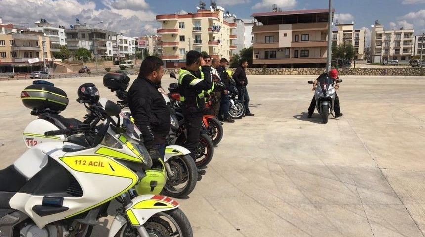 Motorize 112 Doktorlarına Mesk&rsquo;ten S&uuml;r&uuml;ş Eğitimi