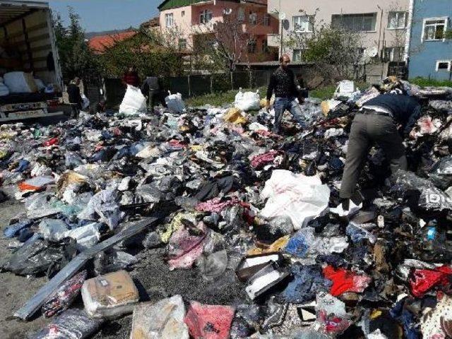 Balataları Tutuşan Tır ın Dorsesi Yandı 1