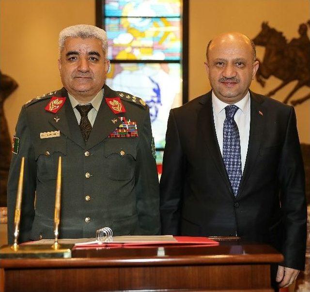 Bakan Işık, Afganistan Genelkurmay Başkanı Orgeneral Shahim’i Kabul Etti