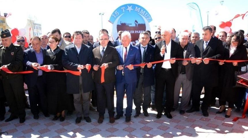 15 Temmuz Şehitler Parkı A&ccedil;ıldı