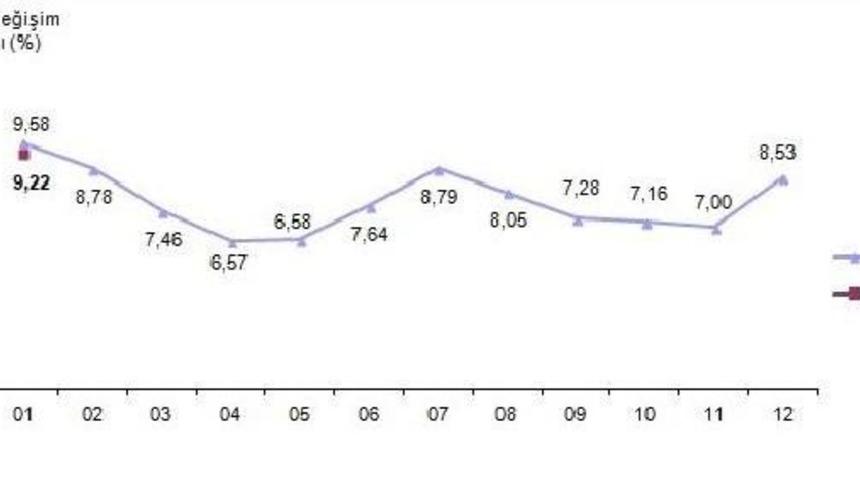 Enflasyon Beklentiyi Aştı: Yıllık Y&uuml;zde 9.22