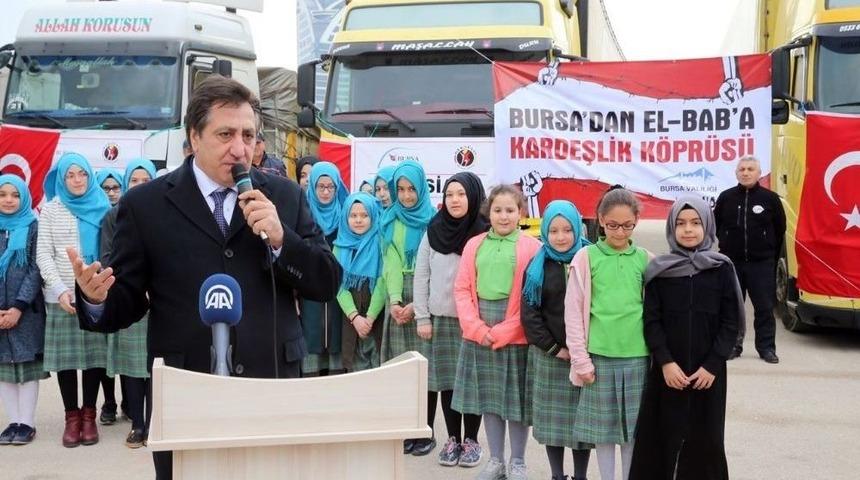Bursa&rsquo;dan El-bab&rsquo;a Yardım