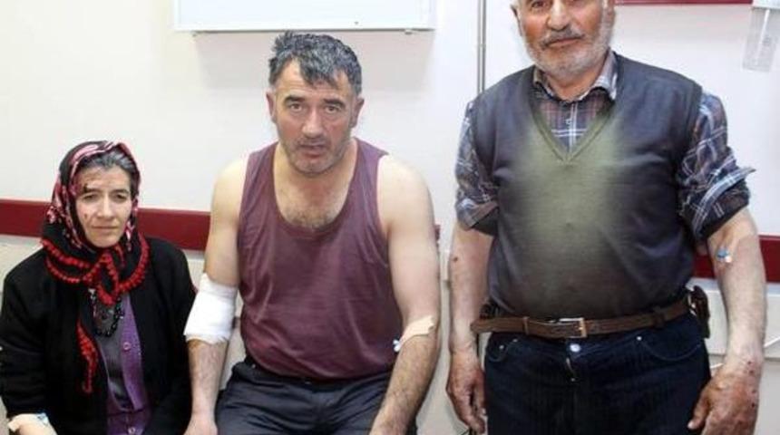 K&ouml;ye Inen A&ccedil; Kurt Dehşeti: 4 Yaralı