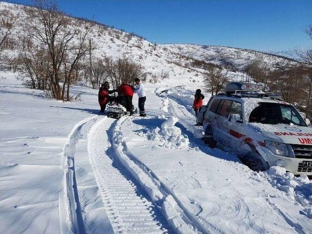 Kar Motoruyla Hasta Kurtarma Operasyonu