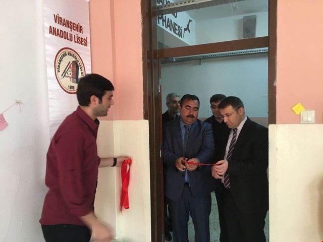 Kaymakam &Ccedil;imşit, Viranşehir Anadolu Lisesi K&uuml;t&uuml;phanesinin A&ccedil;ılışına Katıldı 1