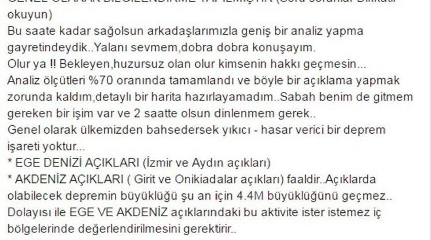 Manisa&rsquo;daki Depremi &Ouml;nceden Tahmin Ettiğini İddia Etti