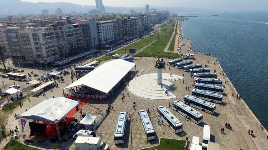 İlk Full Elektrikli Otob&uuml;sler Hizmete Girdi