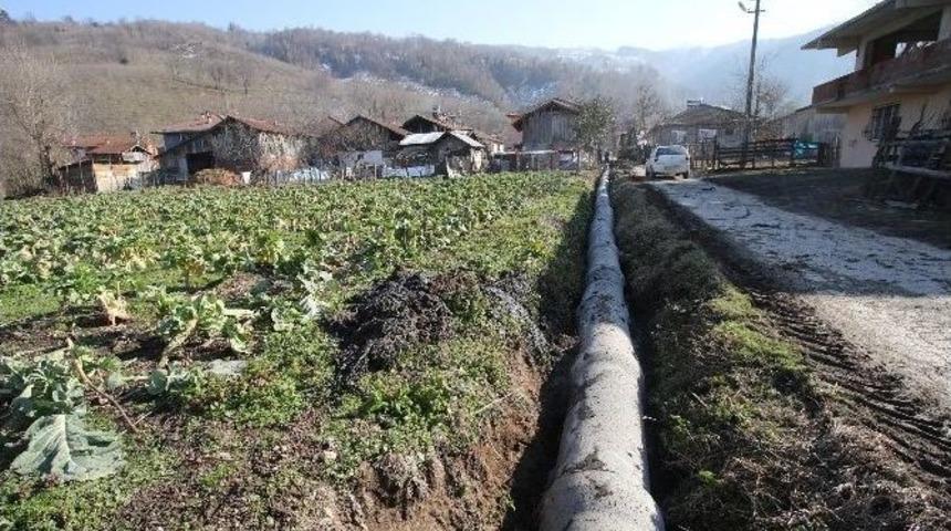 Altındere’de Alt Yapı Çalışmaları Devam Ediyor