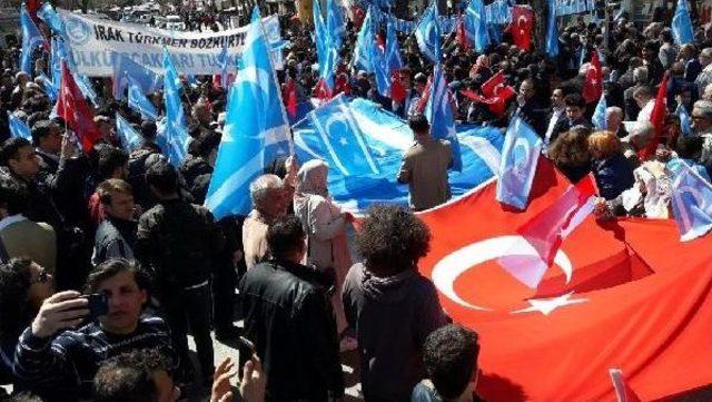 Ankara'da Ikby Bayrağı Protestosu