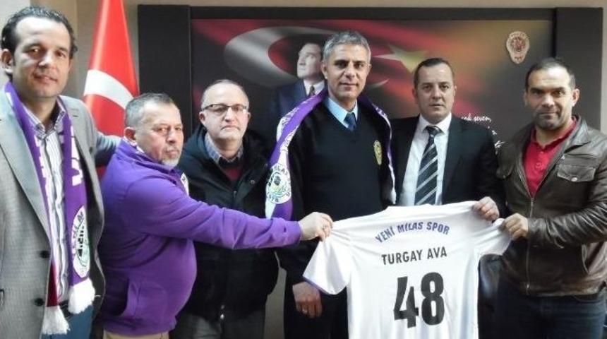 Milasspor Taraftarlar Derneği&rsquo;nden Emniyet M&uuml;d&uuml;r&uuml; Ava&rsquo;ya Ziyaret