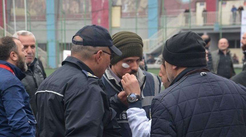 Amat&ouml;r Ma&ccedil;ta Bir Yanda Olay Bir Yanda Kolbastı