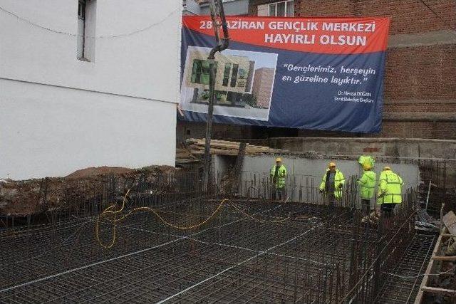 28 Haziran Gençlik Merkezi’nin Temeli Atıldı