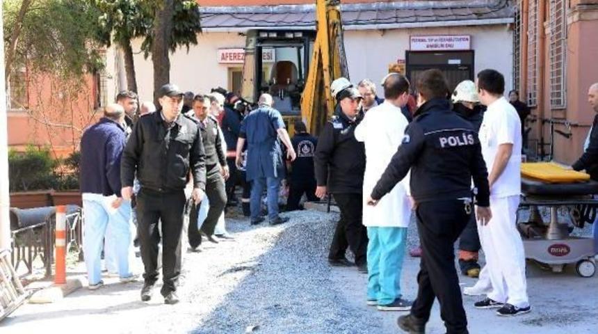 Hastanenin Kanalizasyon &Ccedil;alışmasında G&ouml;&ccedil;&uuml;k