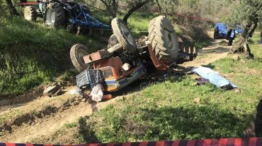 Devrilen Trakt&ouml;r&uuml;n Altında &Ouml;ld&uuml;