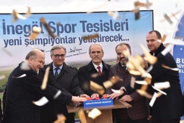 İnegölspor’Un Yeni Tesisinin Temeli Atıldı