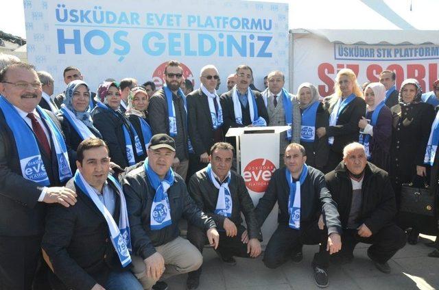 Üsküdar’da 74 Sivil Toplum Kuruluşu ‘evet’ Oyu Kullanacağını Açıkladı