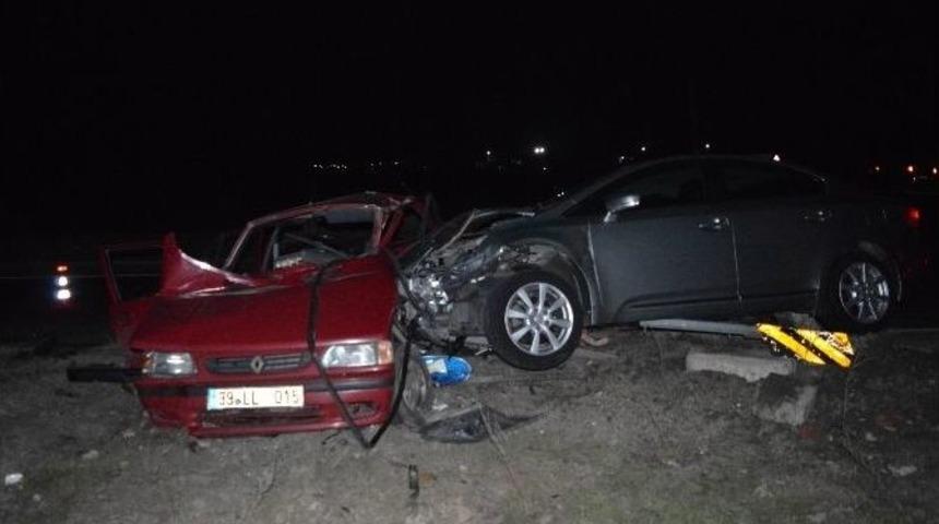 Kırklareli&rsquo;de İki Ara&ccedil; Kavşakta &Ccedil;arpıştı: 1 &Ouml;l&uuml;, 1 Yaralı