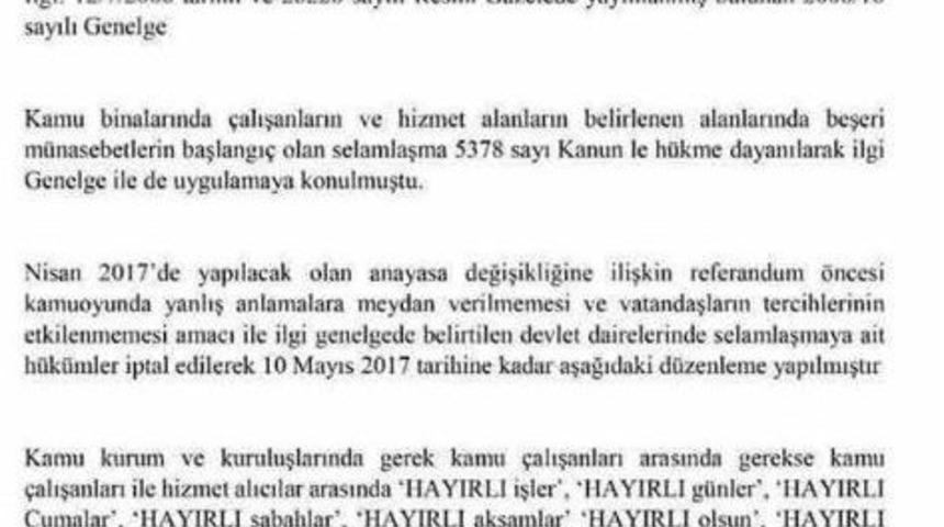 Sahte Başbakanlık Genelgesine Dikkat