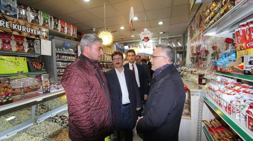 Bakan Ağbal Esnafa Et Fiyatlarını Sordu