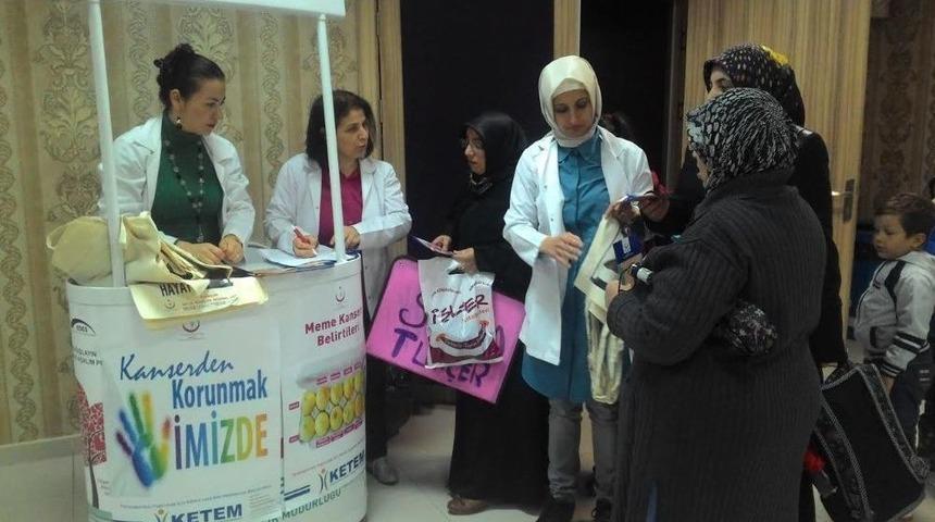 Canik&rsquo;te Halka Ve &Ouml;ğrencilere Kanser Anlatılıyor