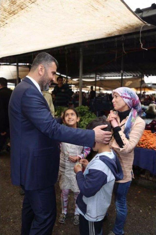 Başkan Altan, Pazarda "evet" İ&ccedil;in Destek İstedi 1