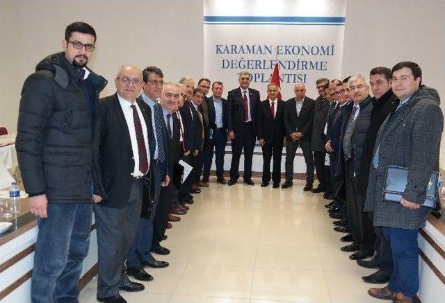 Karaman Ekonomi Değerlendirme Toplantısı Yapıldı