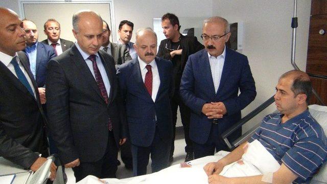 Bakan Elvan, Yaralı Polisleri Ziyaret Etti 2