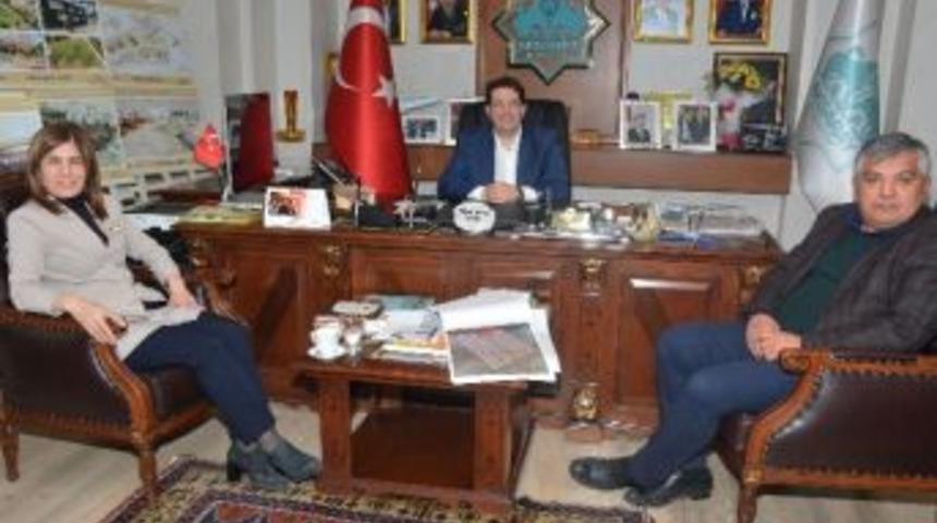 Ak Partili İnce&ouml;z&rsquo;den, Başkan Yazgı&rsquo;ya Ziyaret