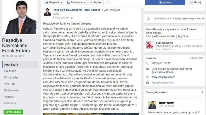 Kaymakamın 1 Nisan Şakasının Etkileri Devam Ediyor