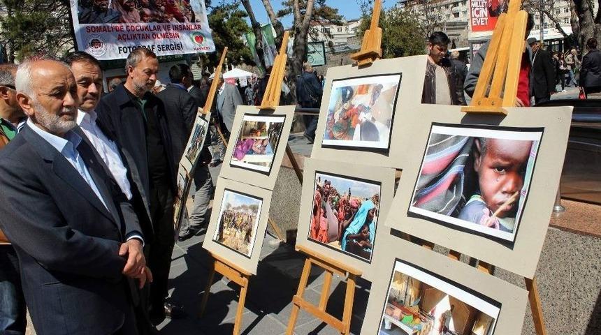 Somali&rsquo;de &Ccedil;ocuklar Ve İnsanları A&ccedil;lıktan &Ouml;lmesin Sergisi A&ccedil;ıldı