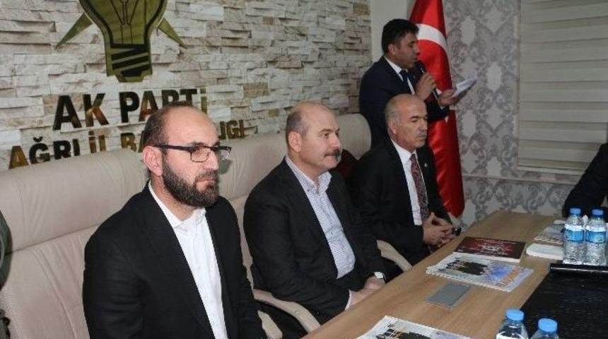 İçişleri Bakanı Soylu Ak Parti Ağrı İl Başkanlığını Ziyaret Etti
