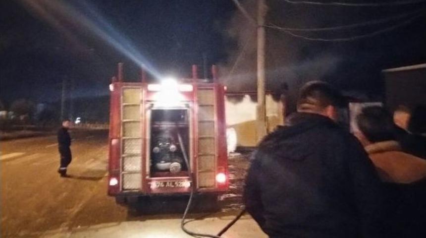 İnşaat Firması Konteynerinde Yangın &Ccedil;ıktı